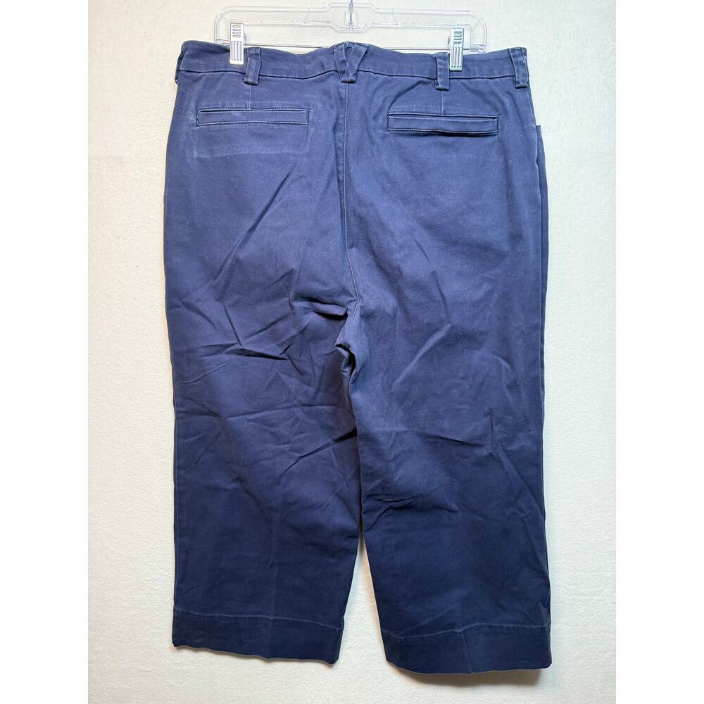 Duluth Trading Company High Rise Wide Leg Crop Pants, Size 16R - Picture 2 of 4